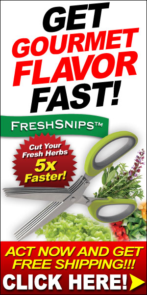 Get FreshSnips Gourmet Herb Scissors NOW! Click Here!!!