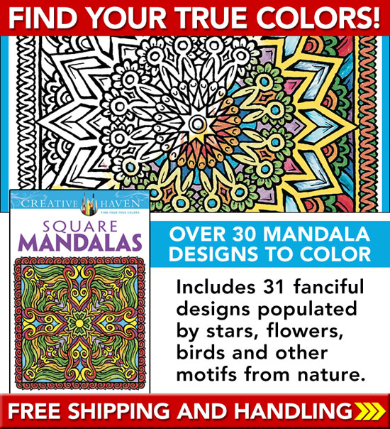 Get your Square Mandalas Coloring Book Now! Click Here!